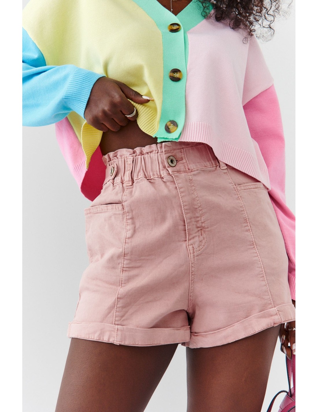 Kurze Shorts mit Bündchen rosa 2011 - Online-Shop - Boutique